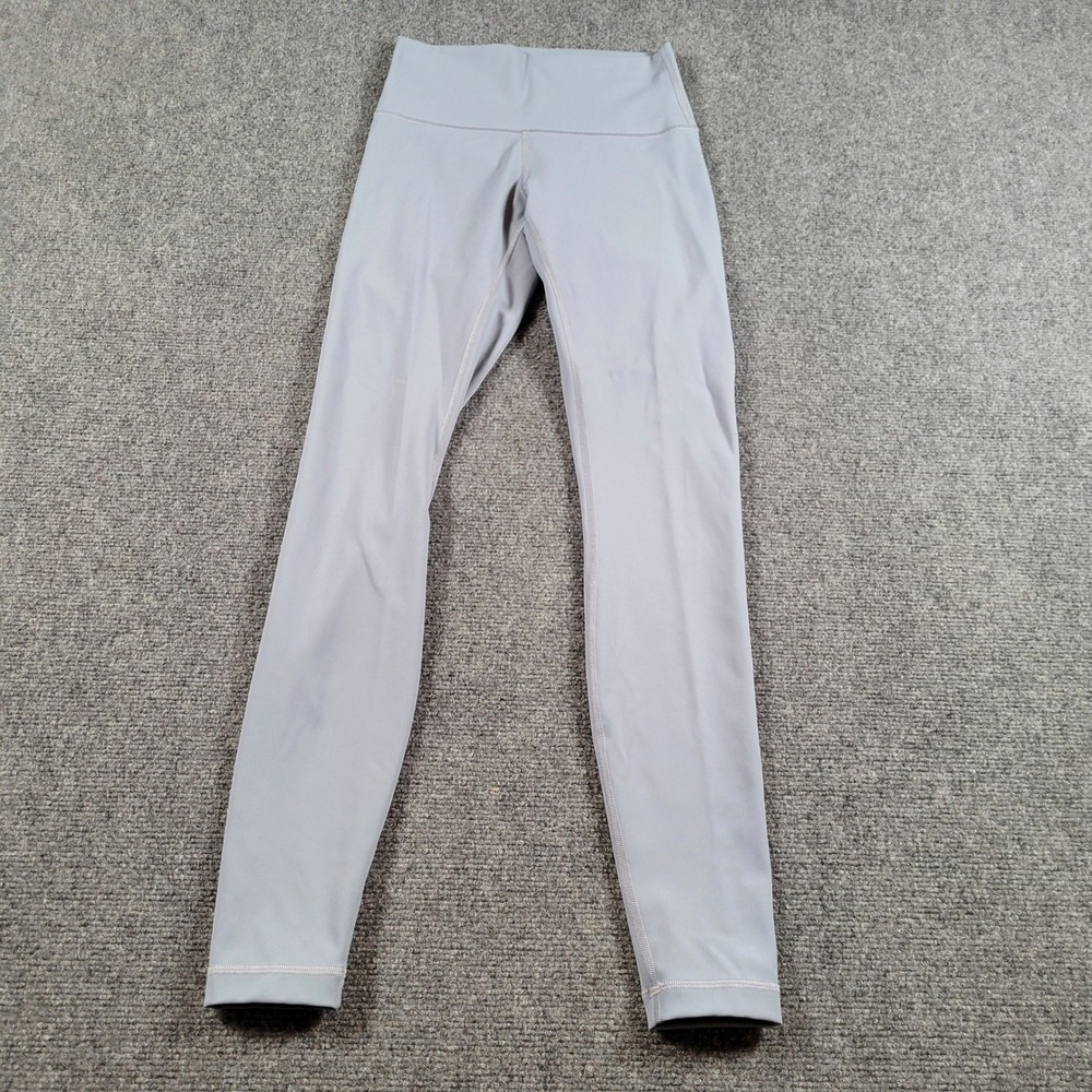 Lululemon Wunder Under High Rise Tights Luxtreme Women 4 Blue Grey Leggings